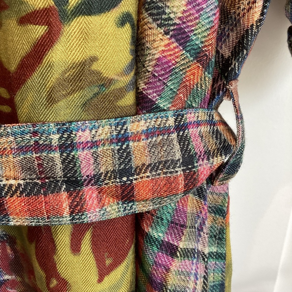 Anthropologie Multicolor Plaid and Floral Dress - Picture 11 of 12